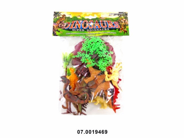 BRINQUEDO -CONJ. DINOSSAUROS "DINOSSAURS" 20X16X6CM