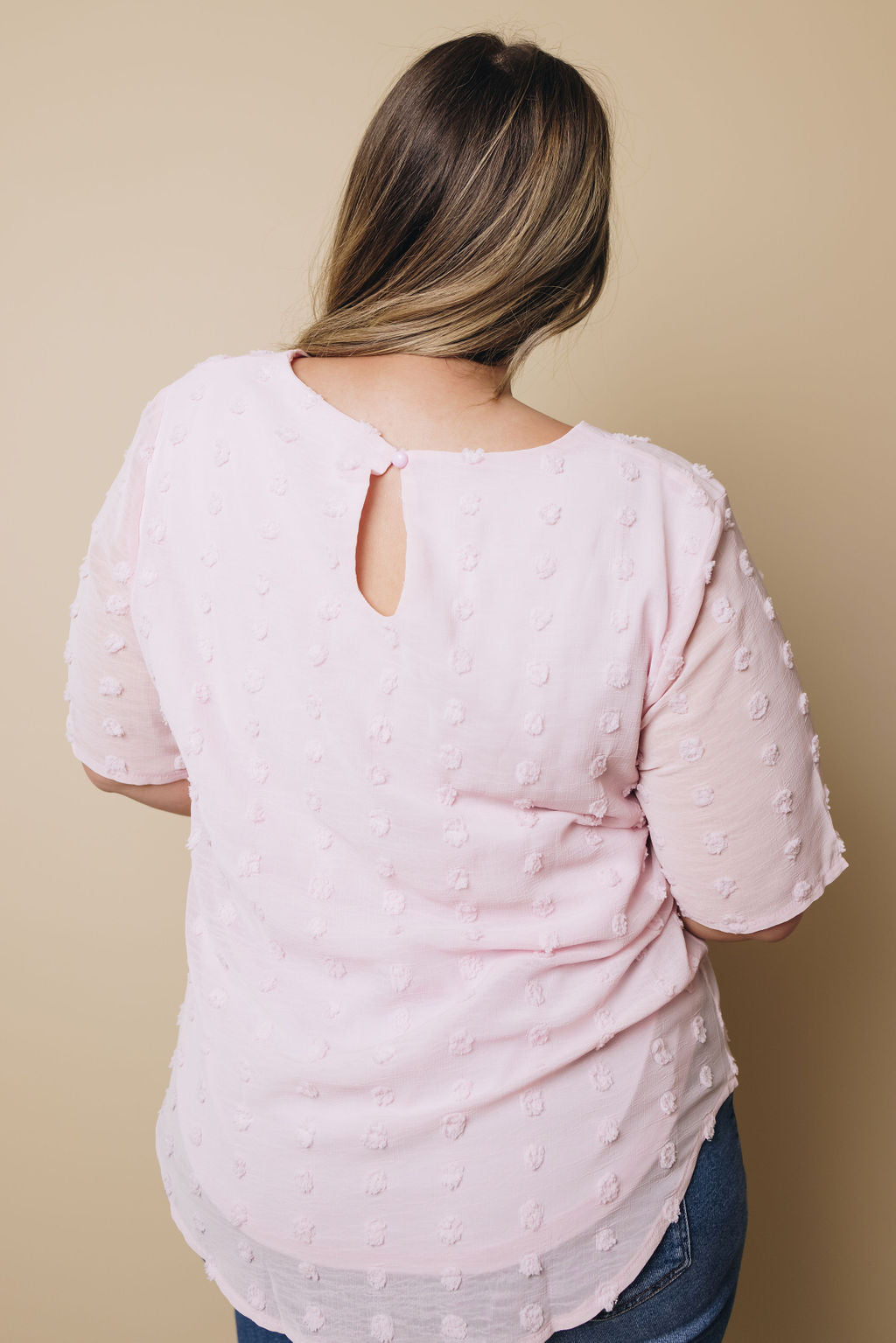 Plus Size - Mac Swiss Dot Top