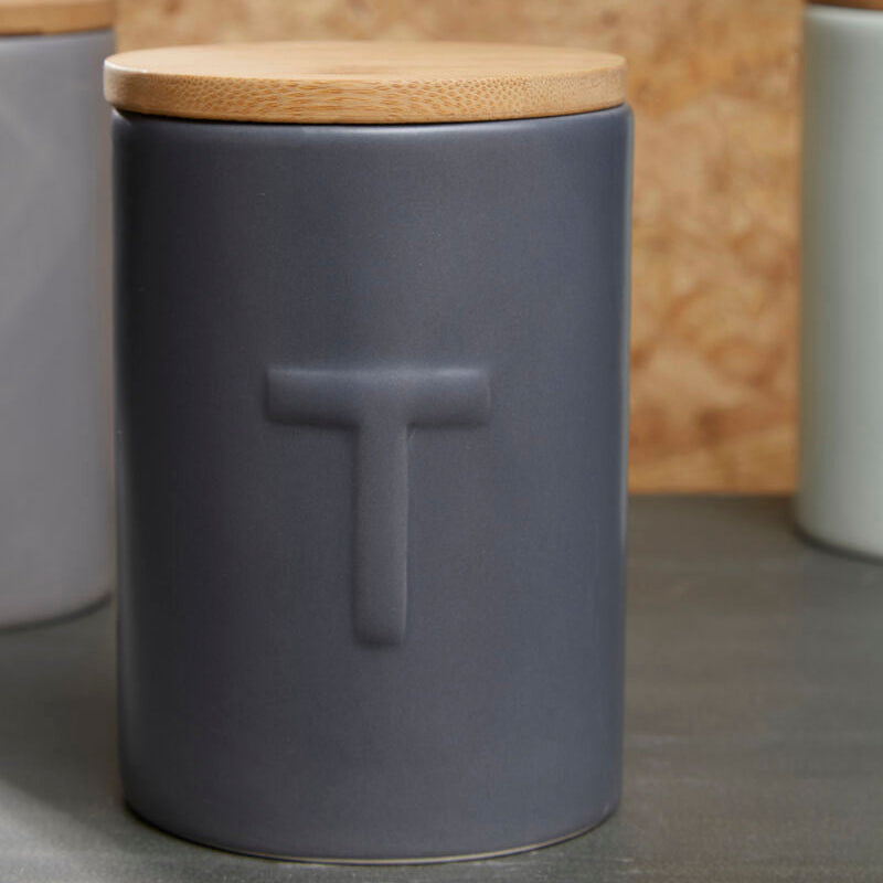 Dark Grey Tea Canister | Fenwick