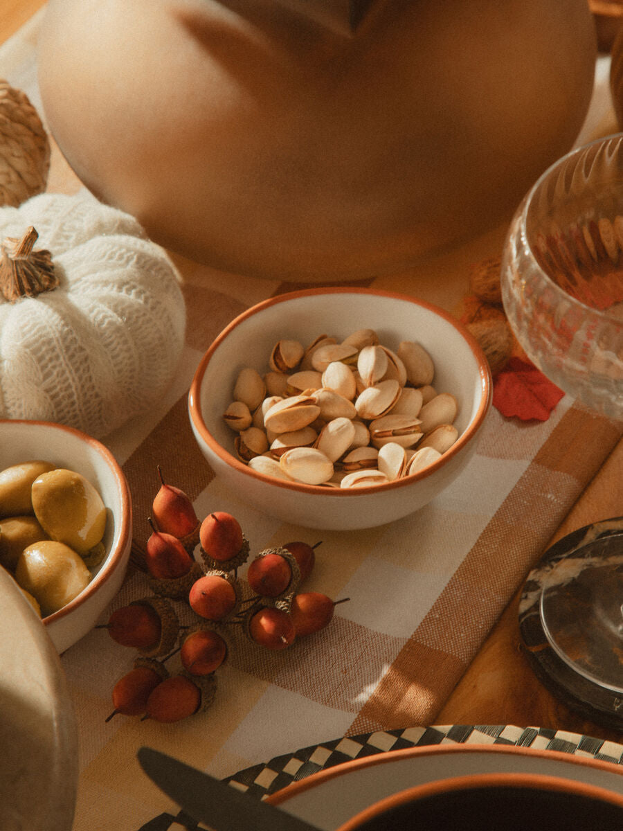 Terracotta Set of 2 White Glazed Mini Bowls | Calisto