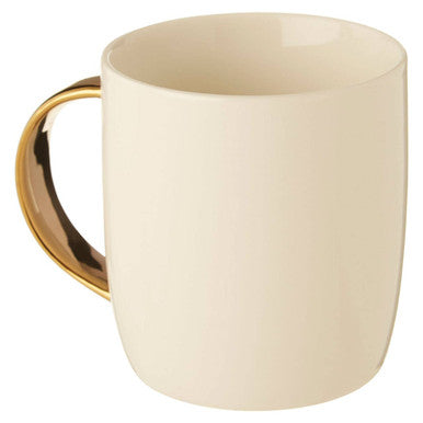 Diamond Deco White Monogram Mug, R