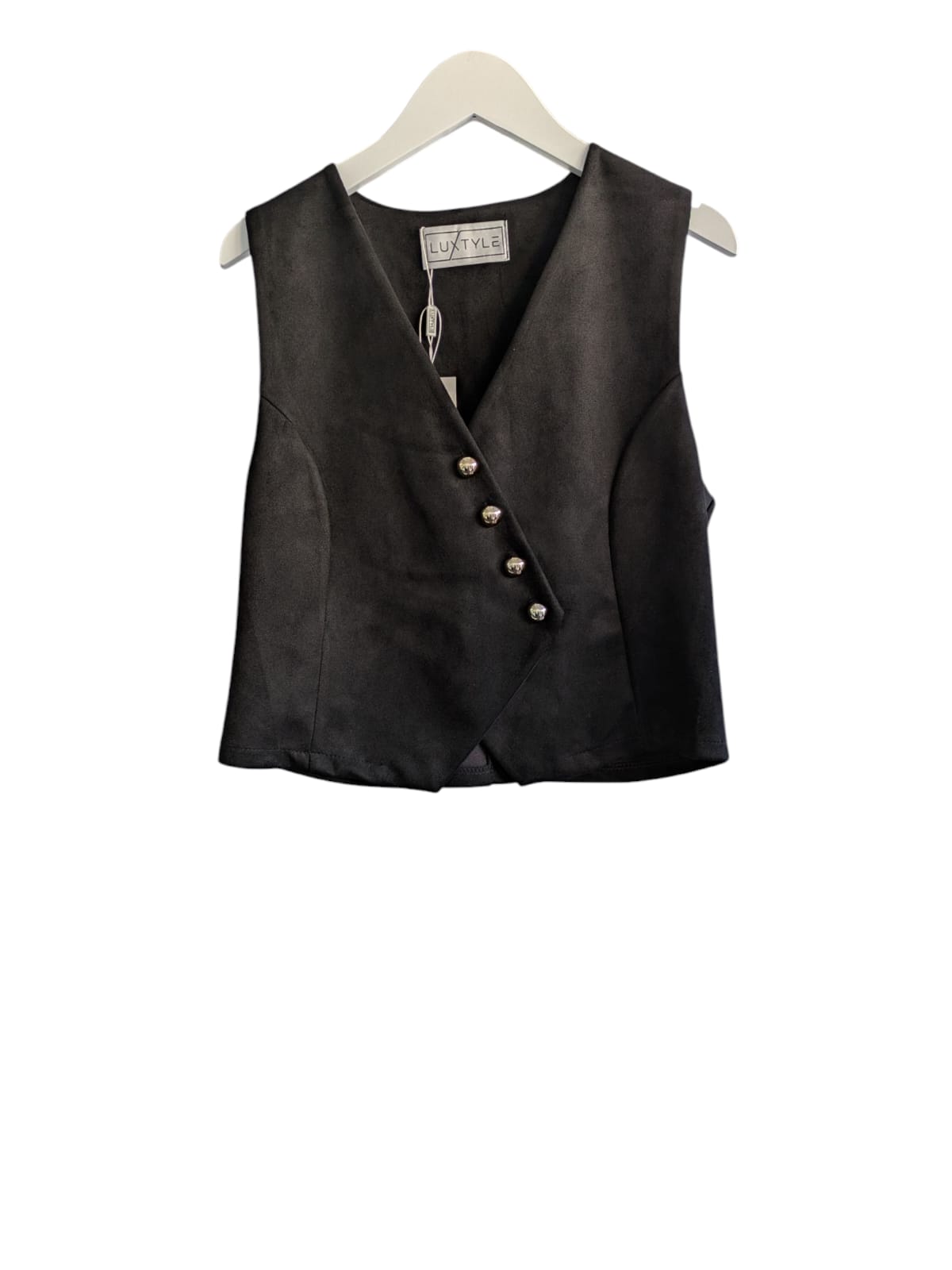Button Waistcoat – One Size Fits UK 8–14 - Available in Black, Pink and Blue