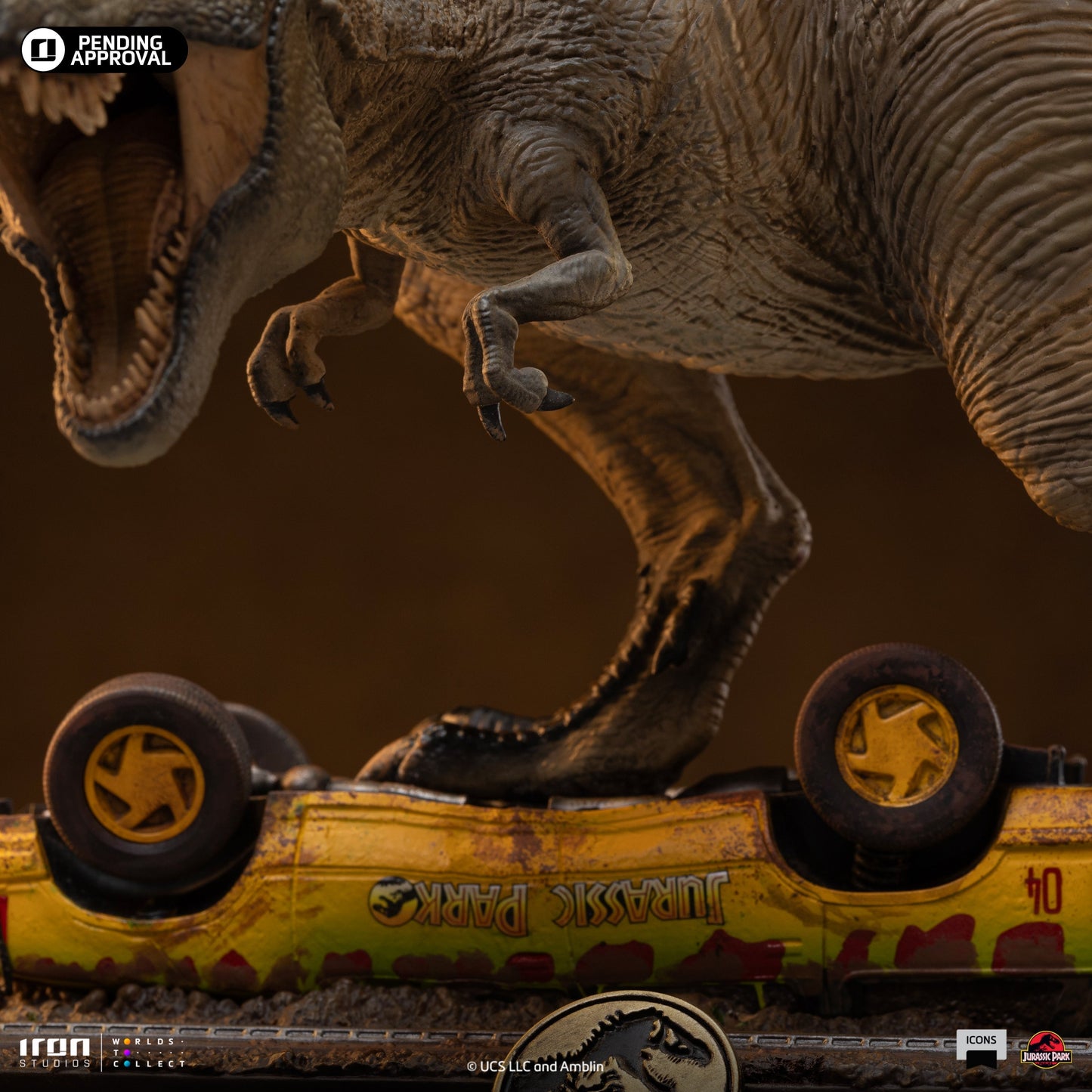 Statue T-Rex Attack - Jurassic Park - Icons - Iron Studios