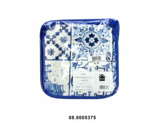 TEXTIL -PEGA DE COZINHA COR AZULEJOS 20CM