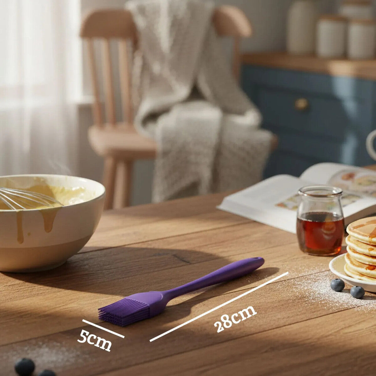 Zing Purple Silicone Pastry Brush