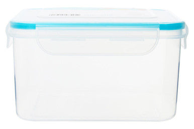 Herrela 4Pc Square Food Containers With Airtight Lids