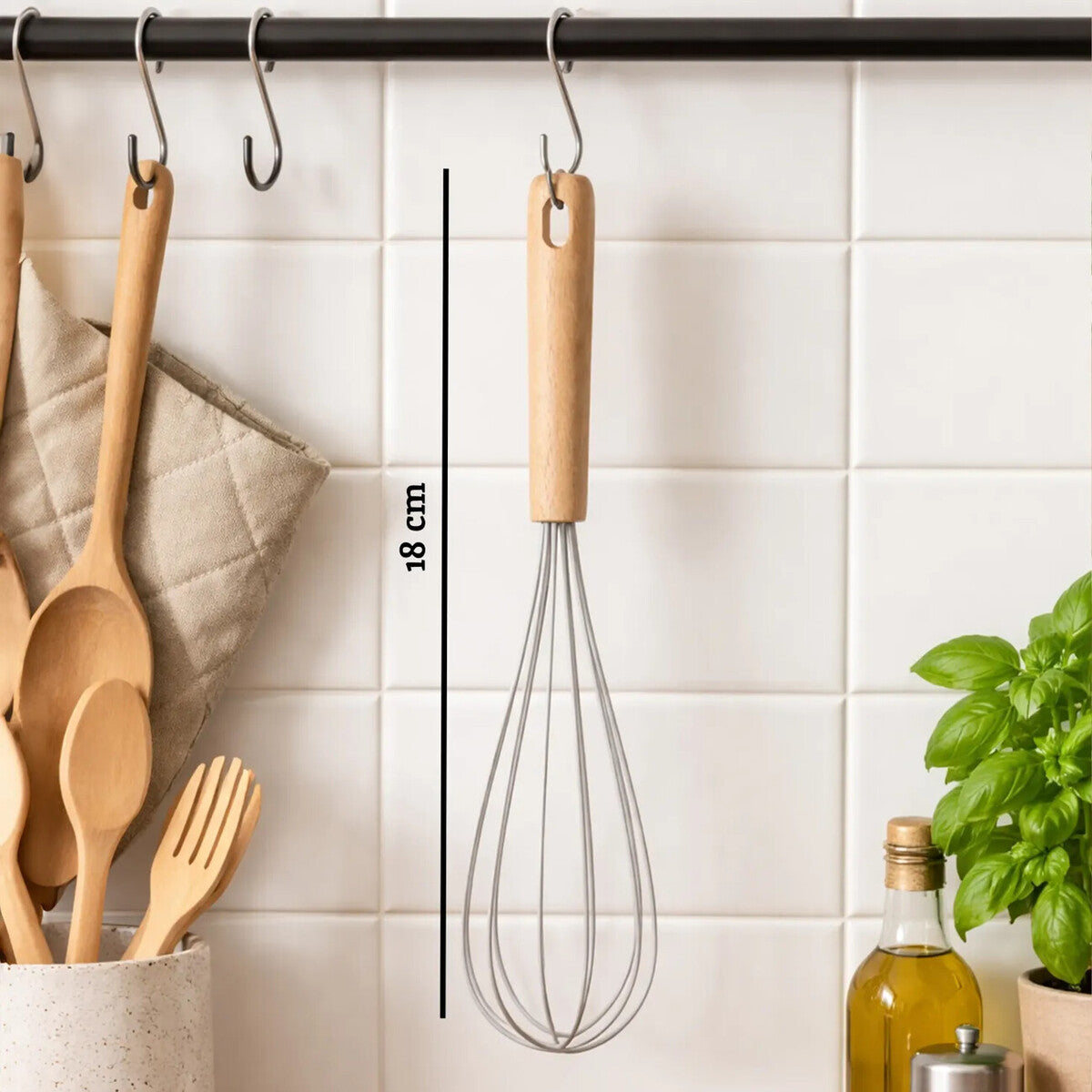 Stone Grey Silicone Head Whisk | Nova