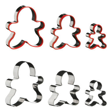 Sucre Set of 3 Gingerbread Man Cookie Cutters