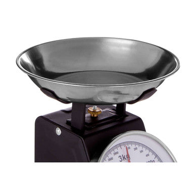 3kg Matt Black Retro Kitchen Scale | Olivier