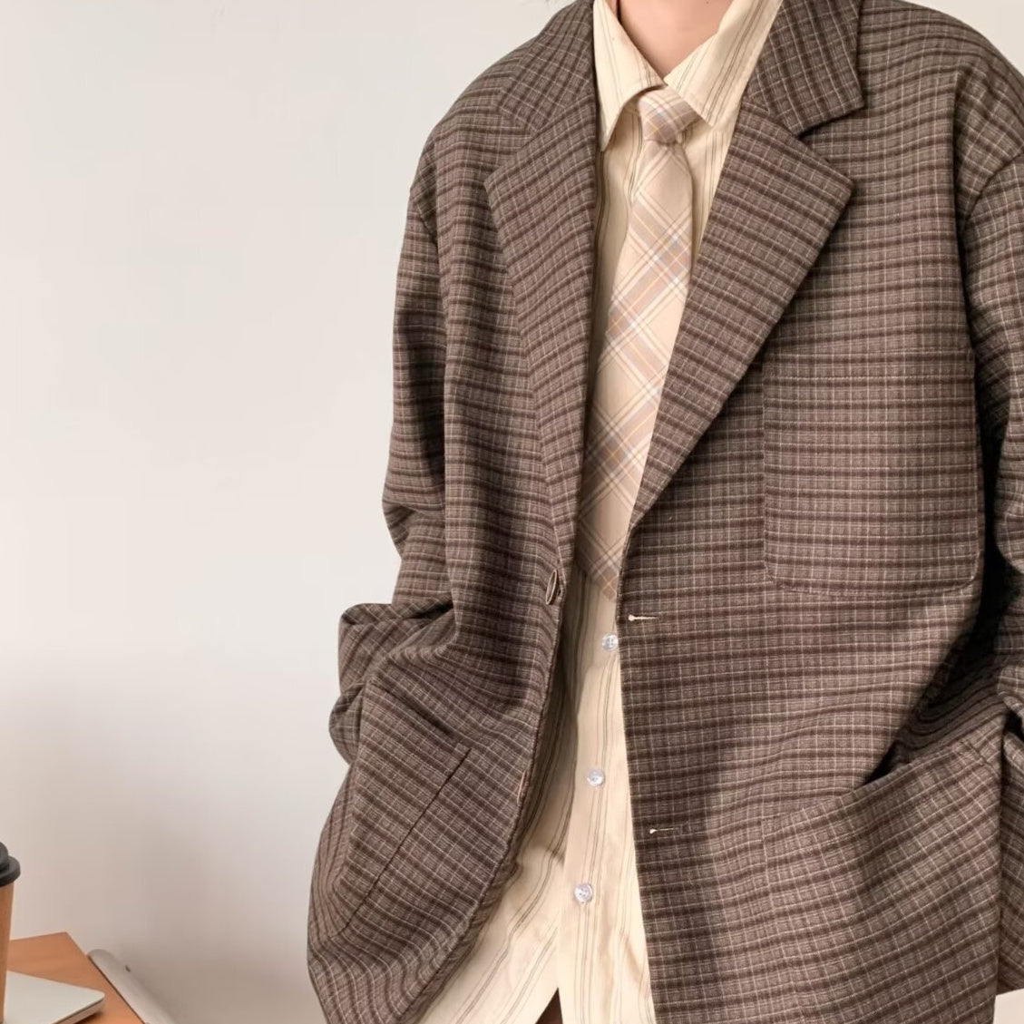 Women's Hong Kong-style Loose-fitting Casual Blazer Jacket