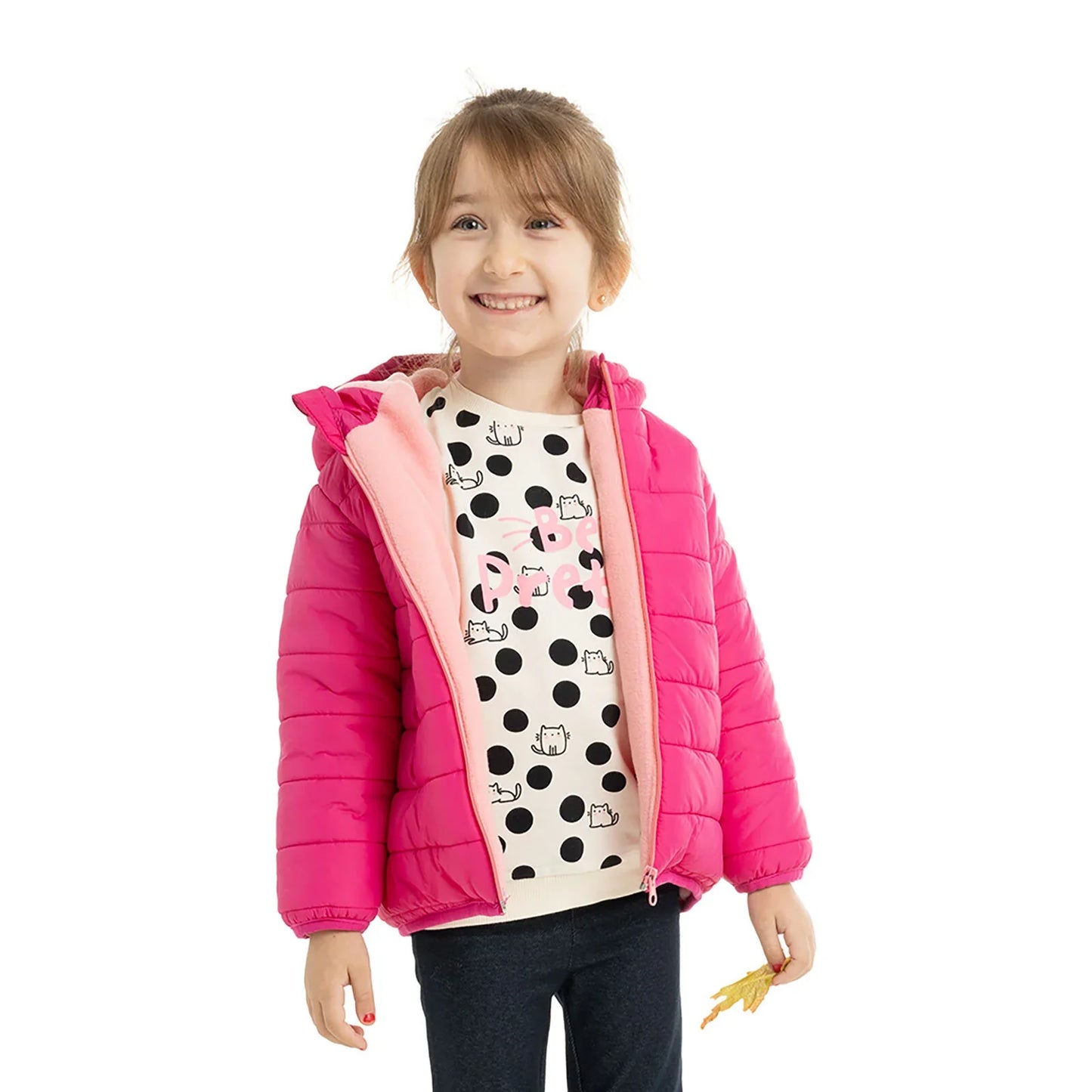 HelloBaby Basic Hooded Coat - Pink