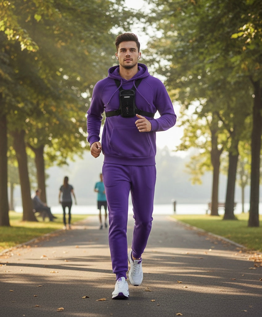 Men's Casual Sports Suit - Premium Hoodie & Trousers Set