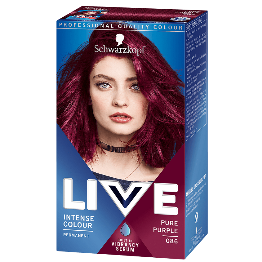 Schwarzkopf Live Intense Colour (19 Shades) Vibrant Semi-Permanent Hair Dye for Bold, Luminous Results