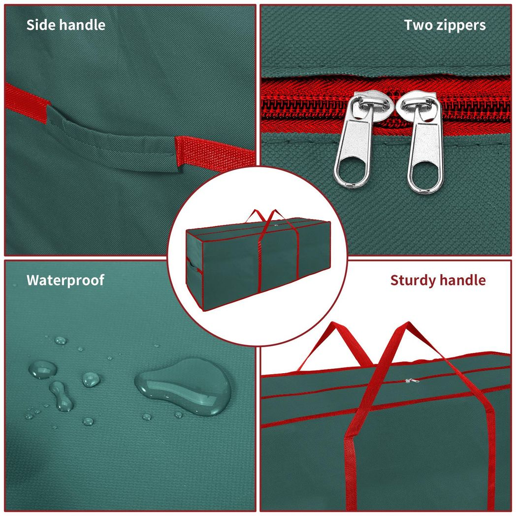 VINSANI XMAS GREEN FABRIC STORAGE BAG 1010038