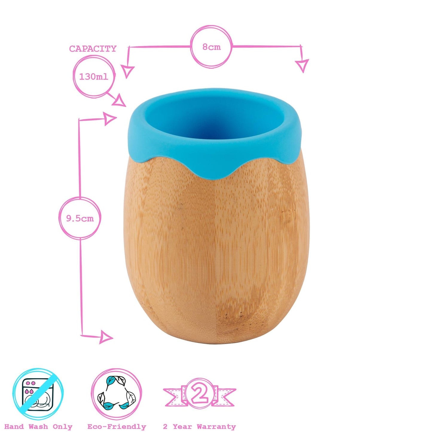 4pc Divided Bamboo Suction toddler, baby and Children's Feeding Set