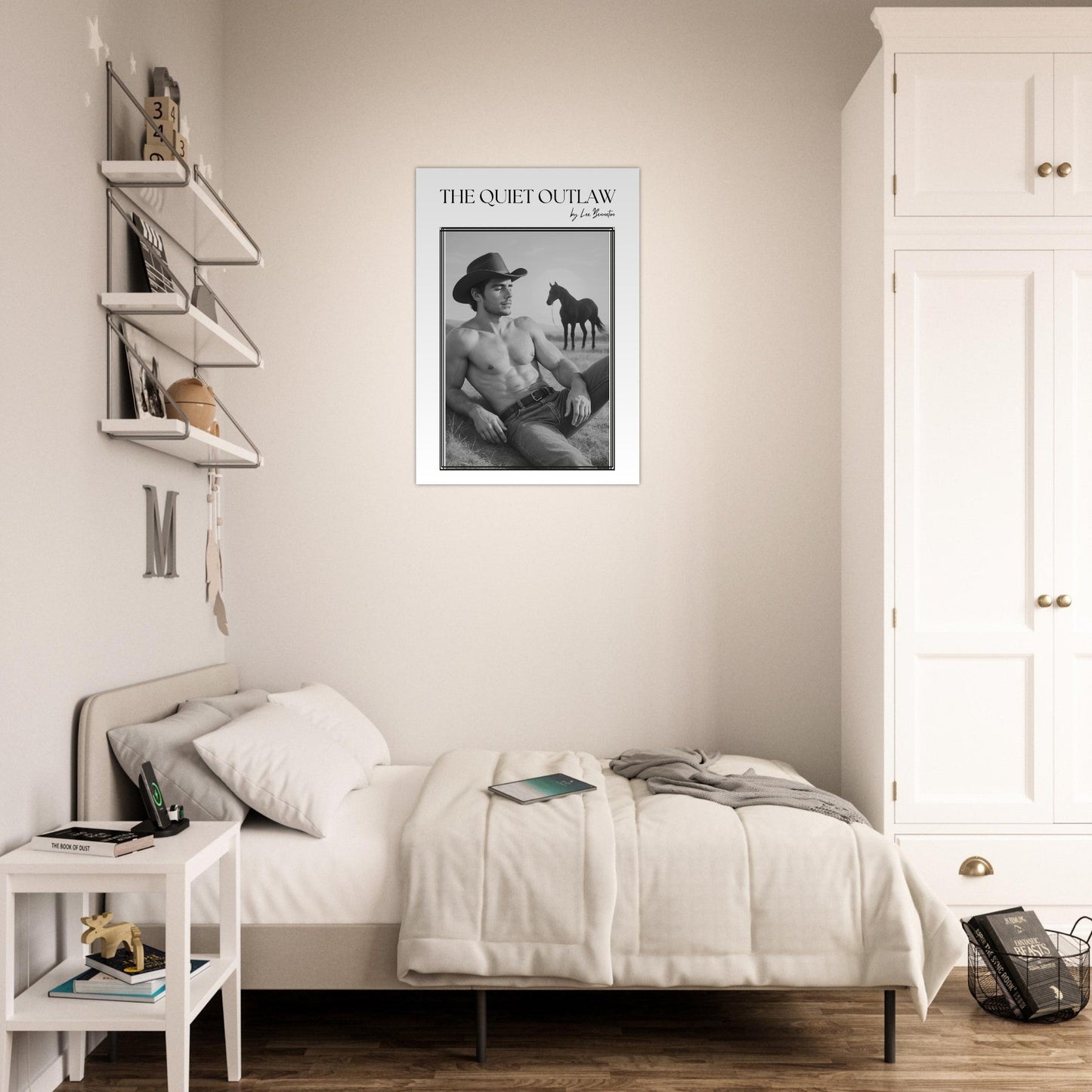80s Western Cowboy Wall Art - The Quiet Outlaw