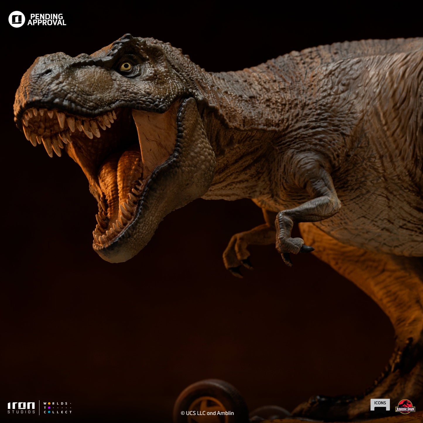 Statue T-Rex Attack - Jurassic Park - Icons - Iron Studios