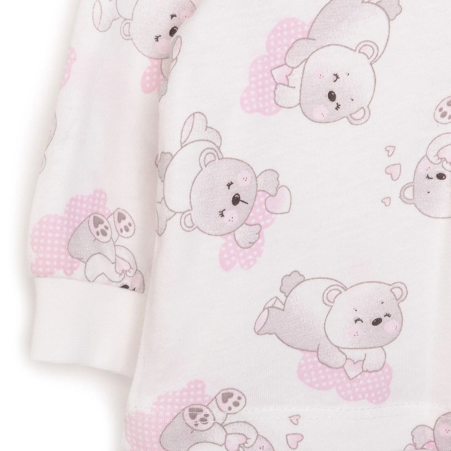 HelloBaby Baby Girl Long Sleeve Pyjamas Set - White