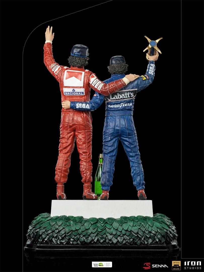 Statue Ayrton Senna and Alain Prost - The Last Podium - Art Scale 1/10 - Iron Studios