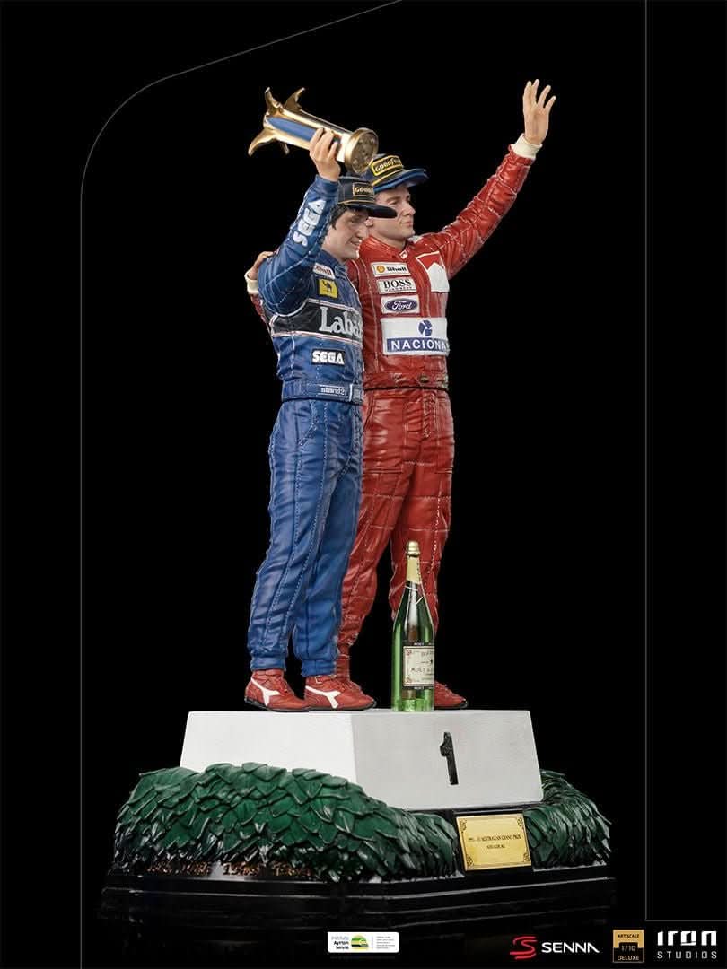 Statue Ayrton Senna and Alain Prost - The Last Podium - Art Scale 1/10 - Iron Studios
