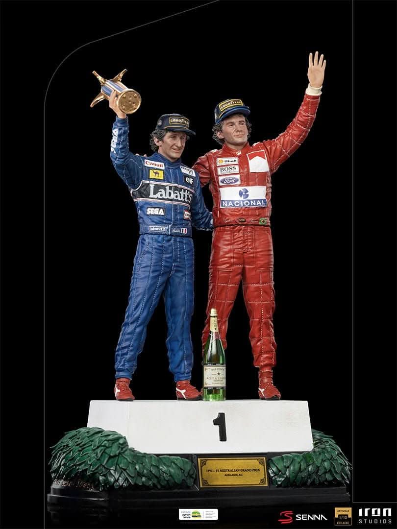 Statue Ayrton Senna and Alain Prost - The Last Podium - Art Scale 1/10 - Iron Studios