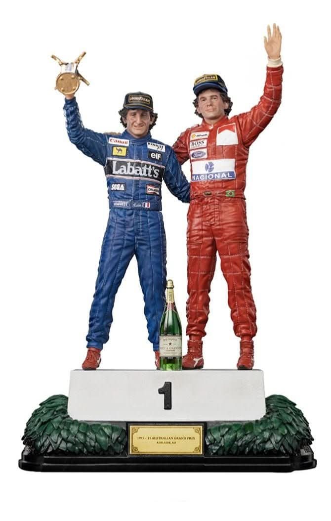 Statue Ayrton Senna and Alain Prost - The Last Podium - Art Scale 1/10 - Iron Studios