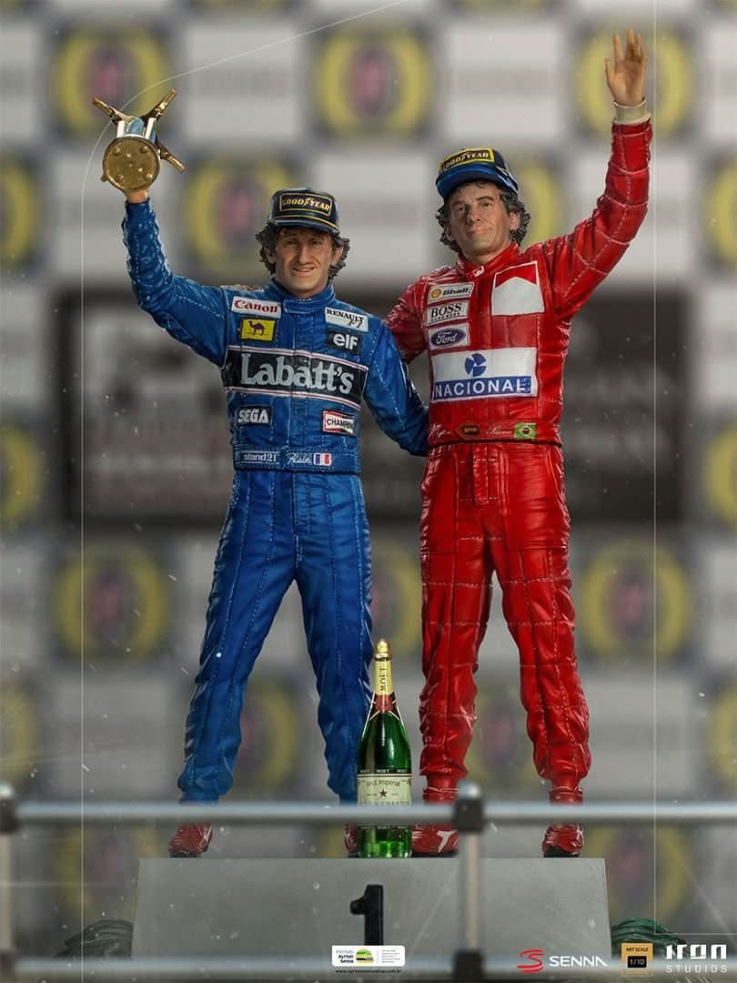 Statue Ayrton Senna and Alain Prost - The Last Podium - Art Scale 1/10 - Iron Studios