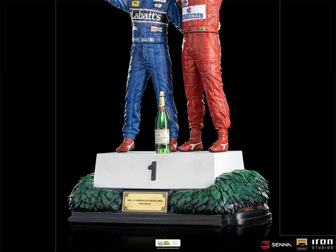 Statue Ayrton Senna and Alain Prost - The Last Podium - Art Scale 1/10 - Iron Studios