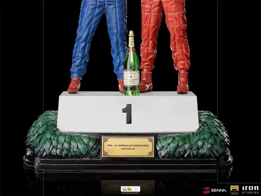 Statue Ayrton Senna and Alain Prost - The Last Podium - Art Scale 1/10 - Iron Studios