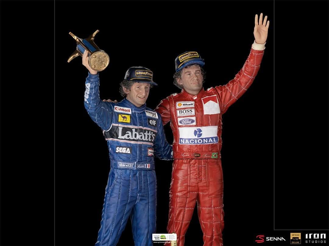 Statue Ayrton Senna and Alain Prost - The Last Podium - Art Scale 1/10 - Iron Studios