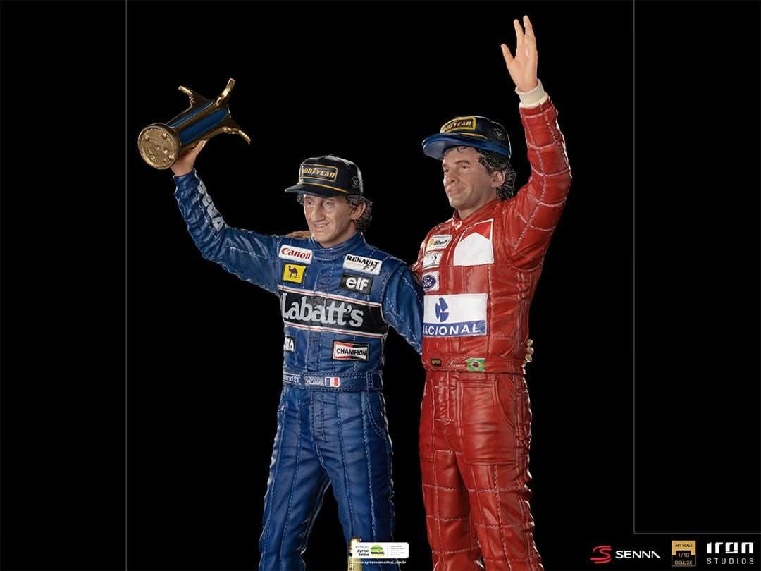 Statue Ayrton Senna and Alain Prost - The Last Podium - Art Scale 1/10 - Iron Studios