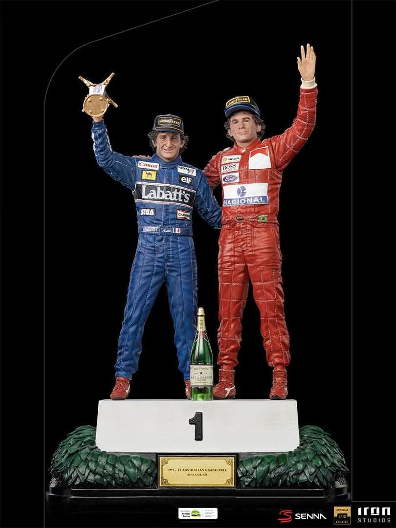 Statue Ayrton Senna and Alain Prost - The Last Podium - Art Scale 1/10 - Iron Studios