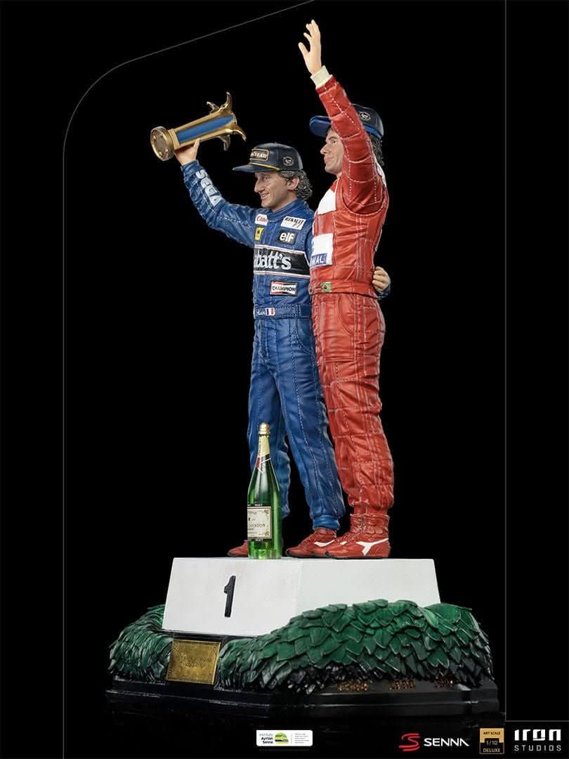 Statue Ayrton Senna and Alain Prost - The Last Podium - Art Scale 1/10 - Iron Studios