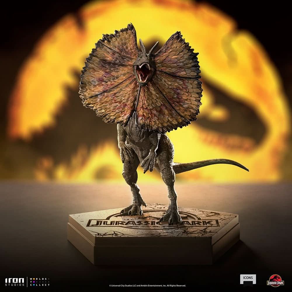 Dilophosaurus - Jurassic Park - Icons - Iron Studios