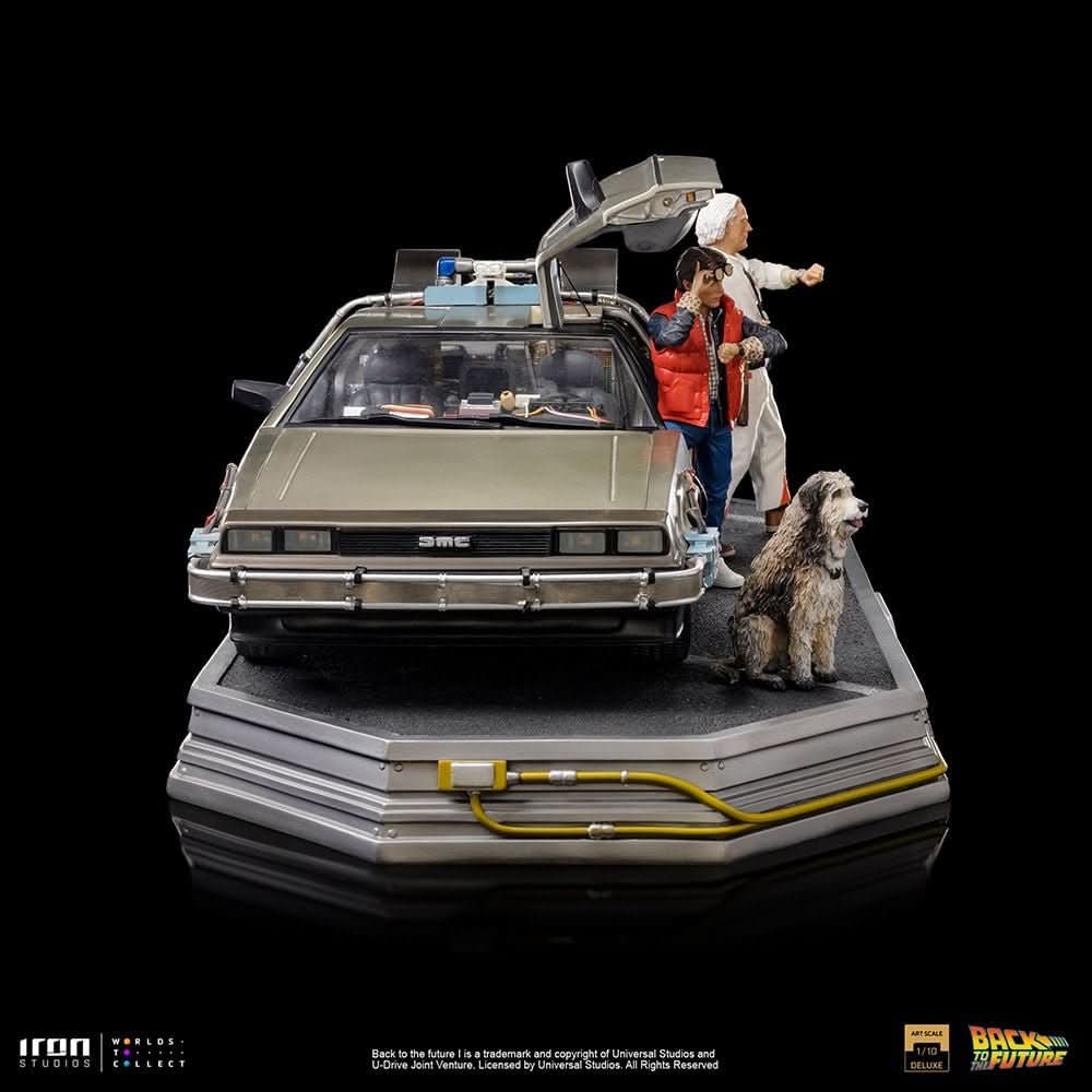 Statue Delorean Full Set Deluxe - Back to the Future - Art Scale 1/10 - Iron Studios