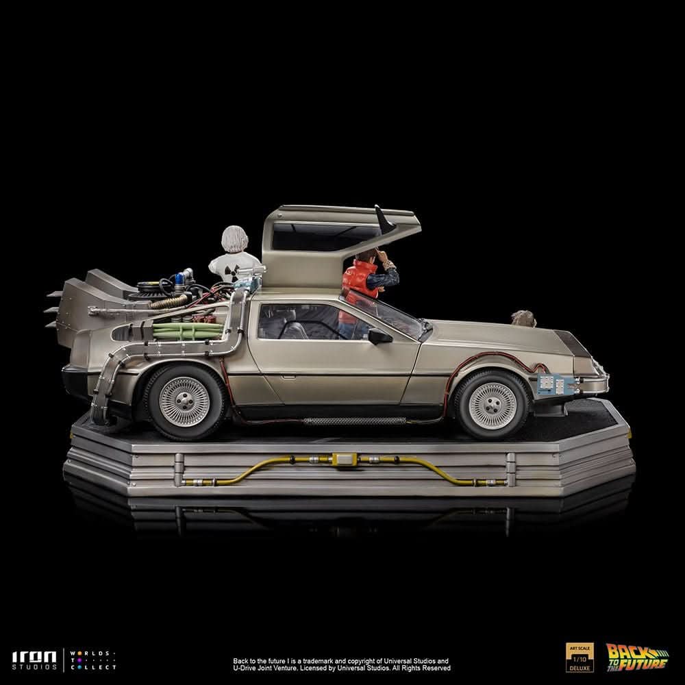 Statue Delorean Full Set Deluxe - Back to the Future - Art Scale 1/10 - Iron Studios