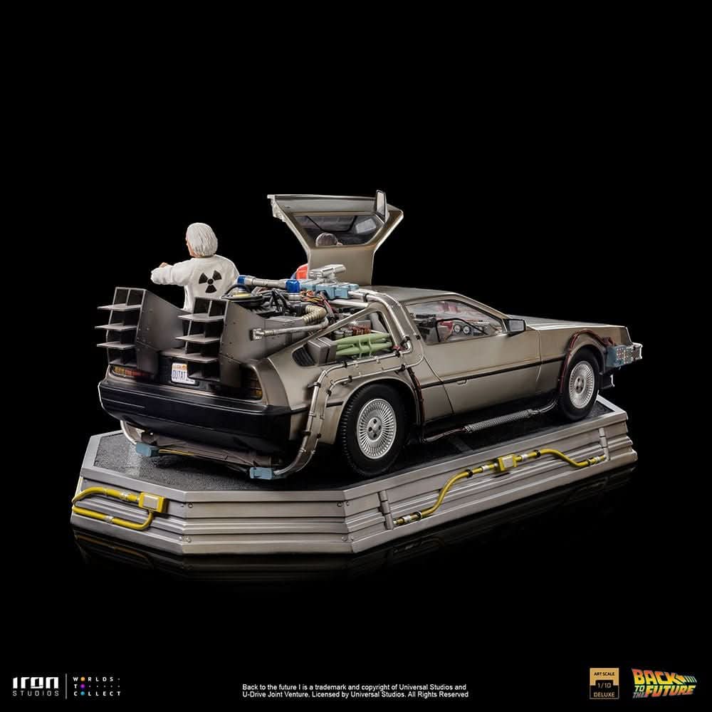 Statue Delorean Full Set Deluxe - Back to the Future - Art Scale 1/10 - Iron Studios