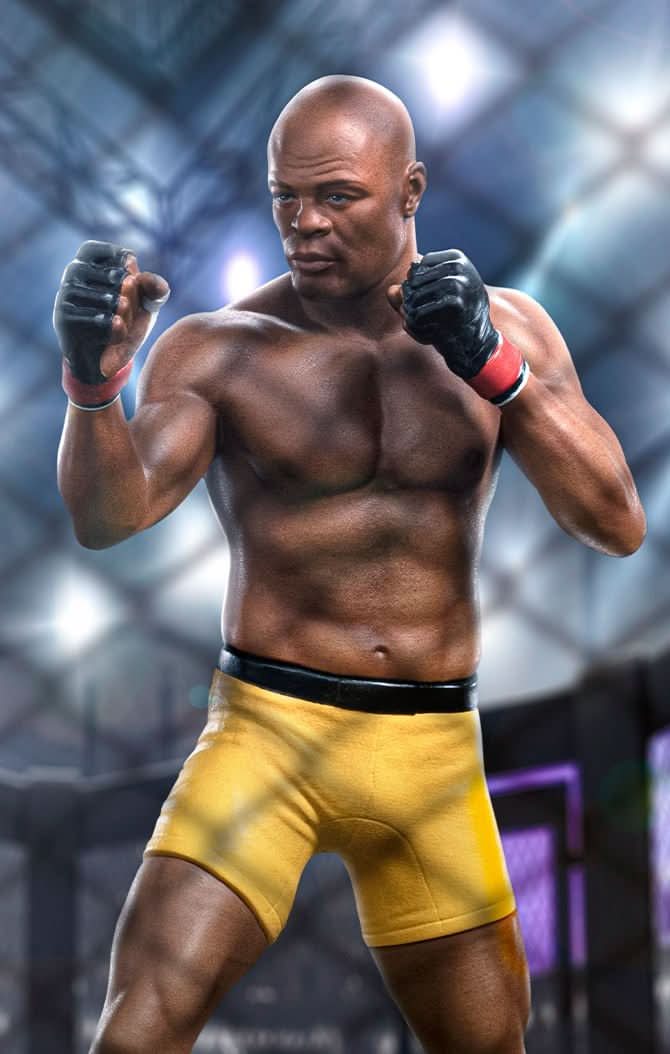 Statue Anderson "Spider" Silva Deluxe (Signed Version) - Art Scale 1/10 - Iron Studios
