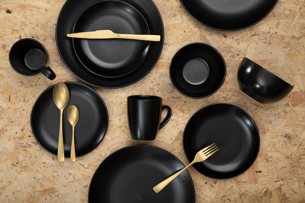 Glow 16 Piece Gold Cutlery Set | Avie