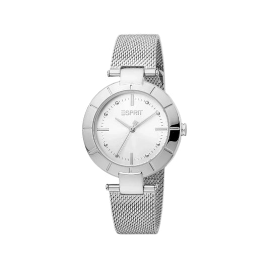 Esprit Women's Silver Stainless Steel Watch, Silver Dial | Es1g177m0015