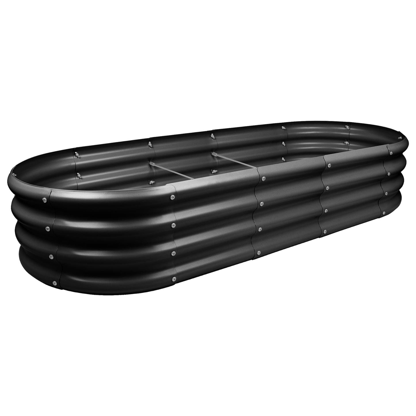 180cm x 90cm Rounded Galvanised Steel Raised Garden Bed