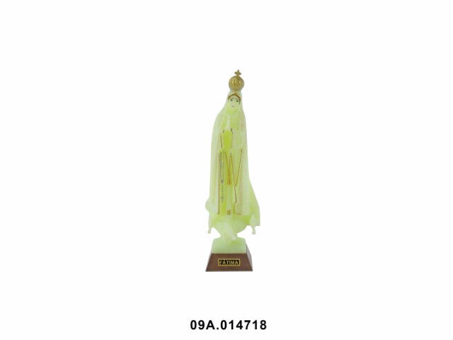 RELIGIOUS ITEM - IMAGE OF OUR LADY FATIMA (GLOWS IN THE DARK WITH SPARKLES)