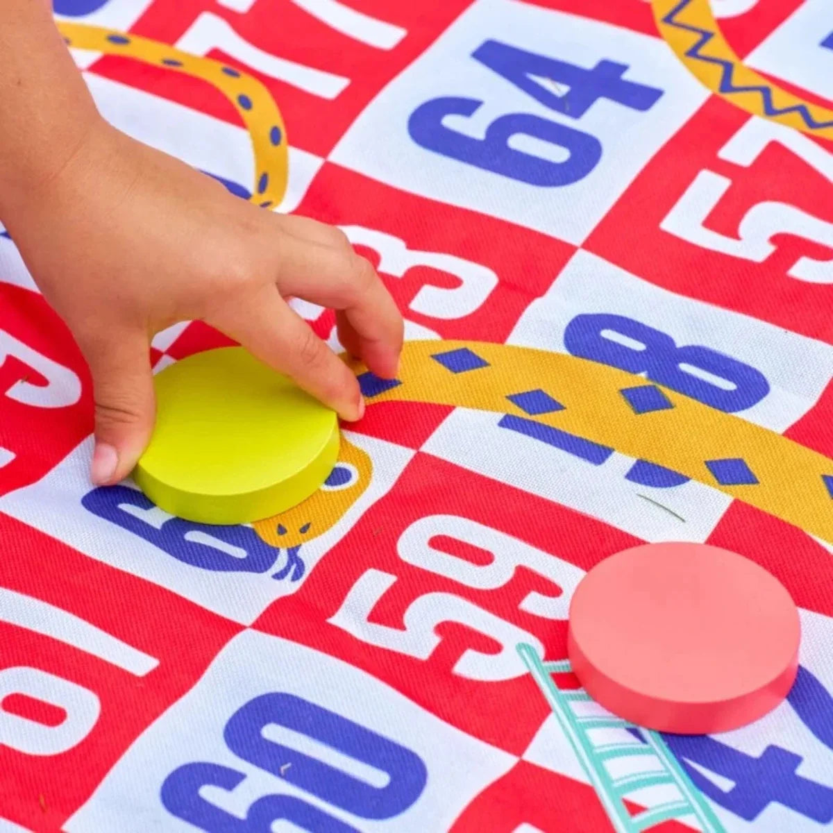 TP Wooden Giant Snakes & Ladders Game