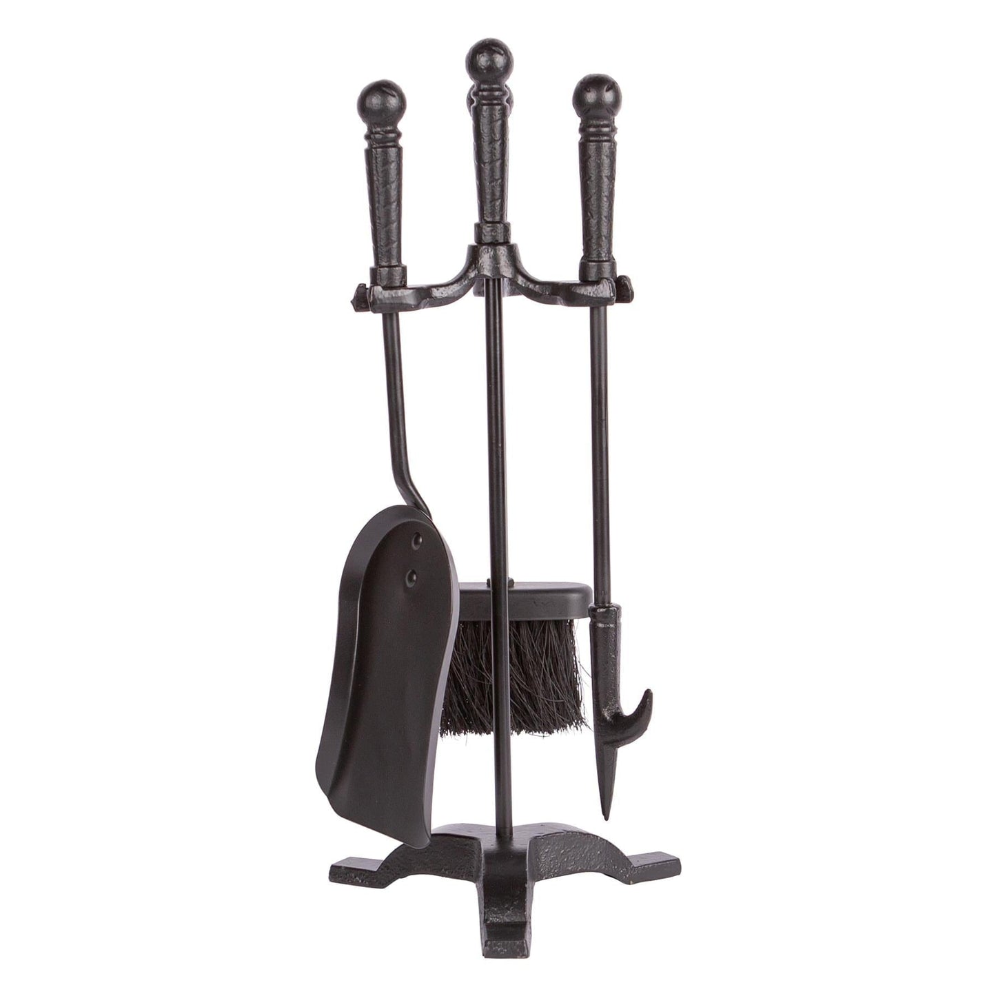 4pc Black 'Arundel' Fireside Companion Set