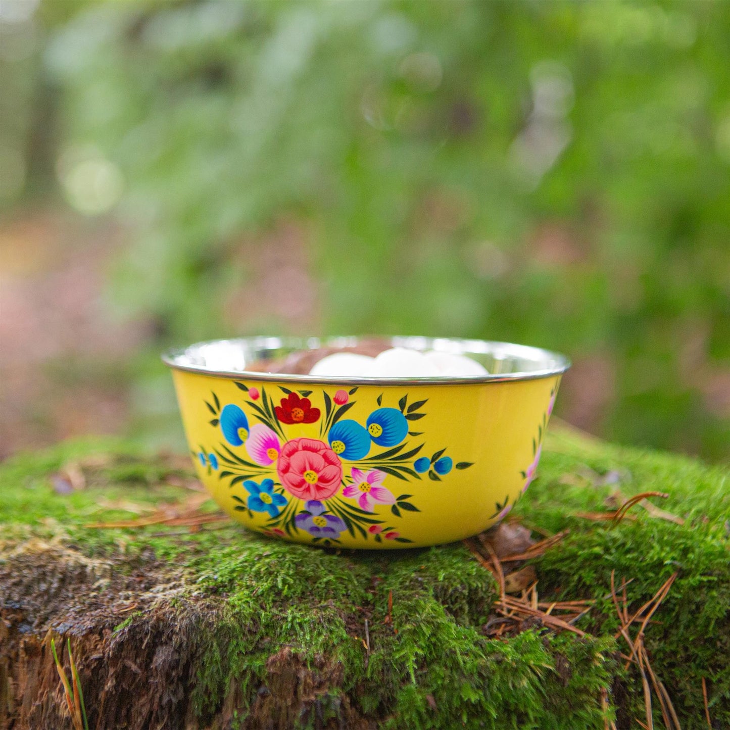 Pansy 14.5cm Hand-Painted Picnic Snack Bowl