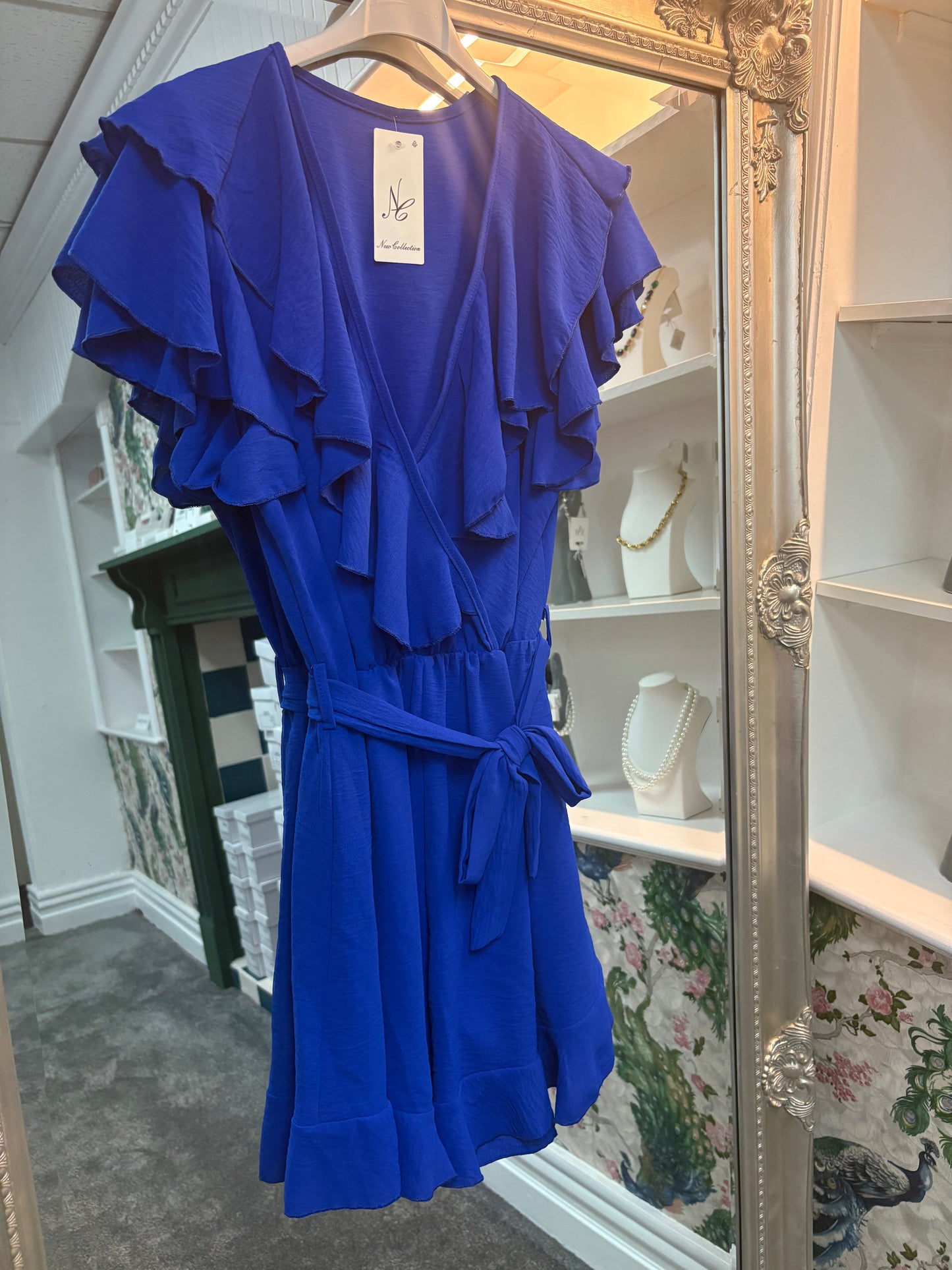 Frill Sleeve Playsuit – One Size Fits UK 8–14