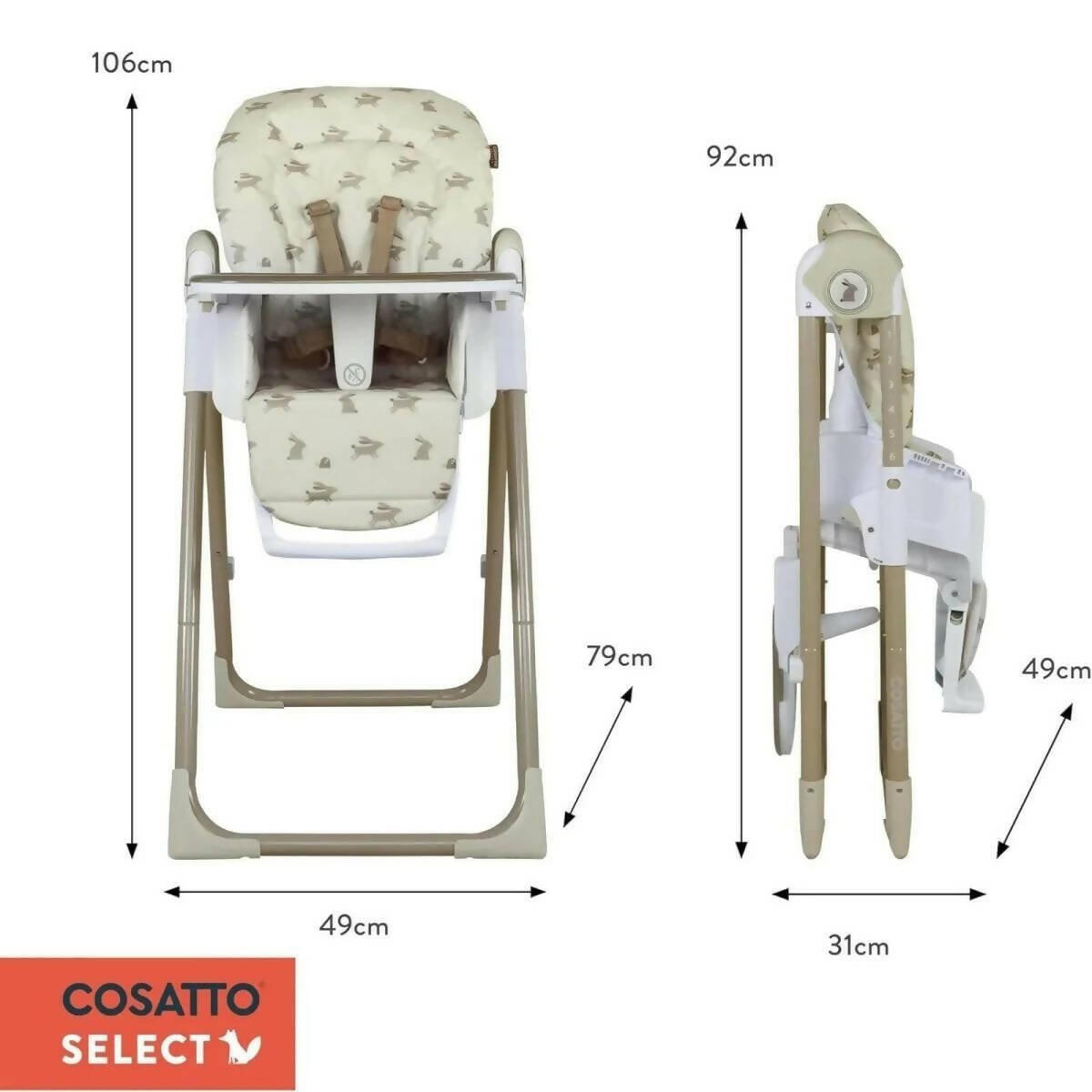 Cosatto Pip 0+ Highchair - Cherry Pie