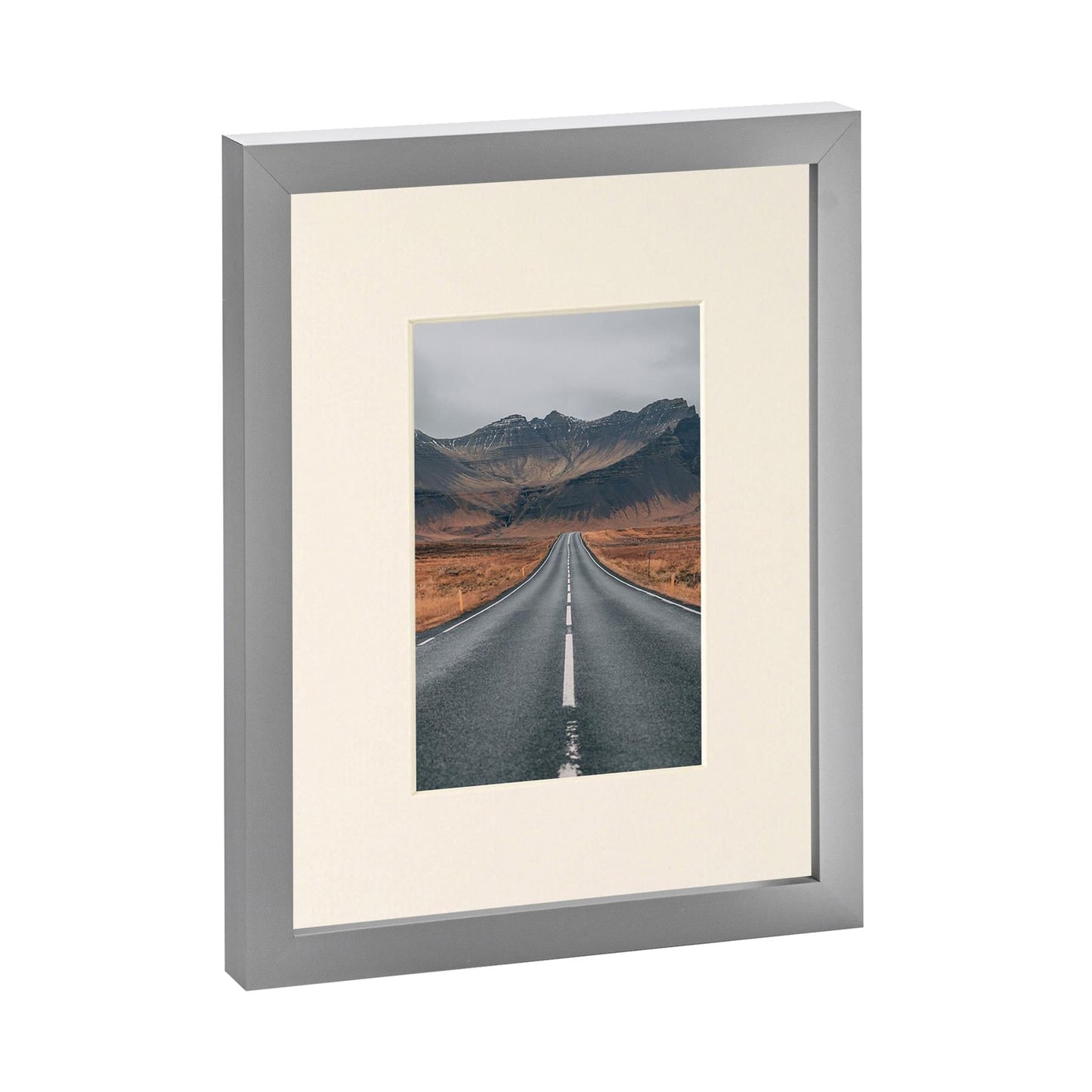 Grey 8" x 10" Photo Frame with 4" x 6" Mount