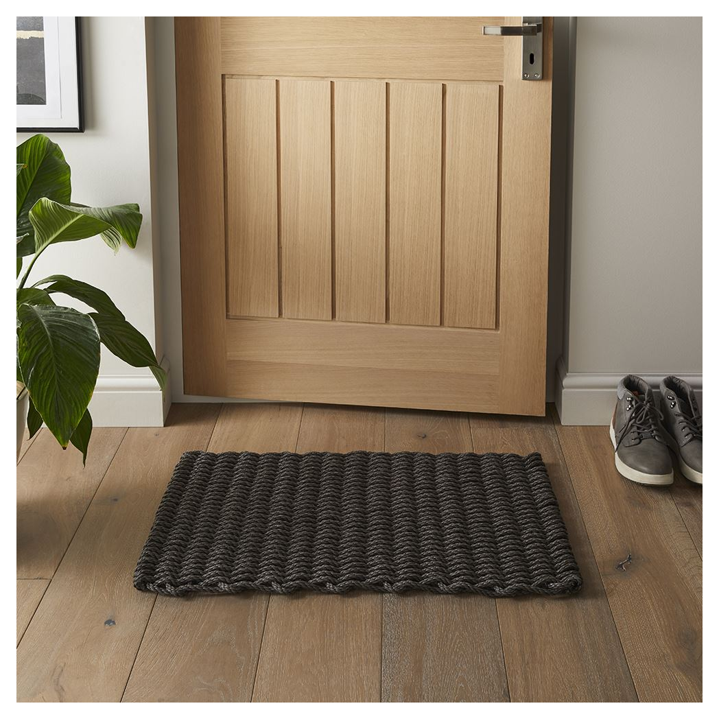 Didsbury Braided Polypropylene 45x75cm Slate Doormat