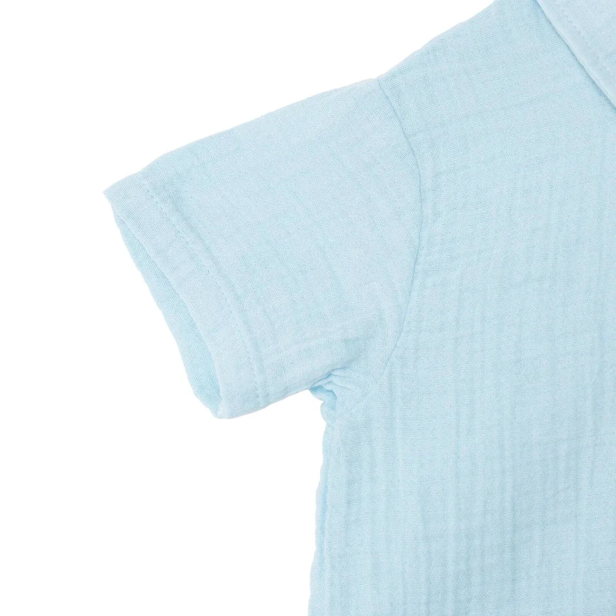 HelloBaby Boys Shirt & Shorts Set Buttoned Little Sailor Shirt Collar Above the Knee Short Sleeve - Blue